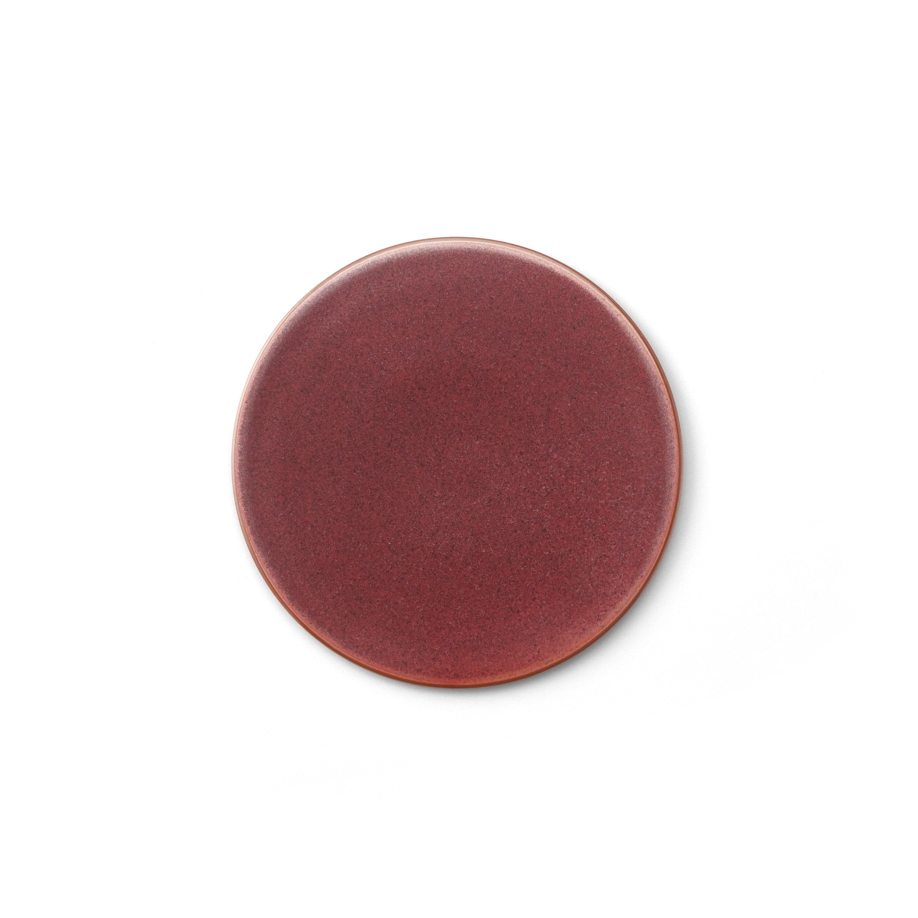 Flat plate Φ15cm -Red- | 畑萬陶苑 ONLINE SHOP