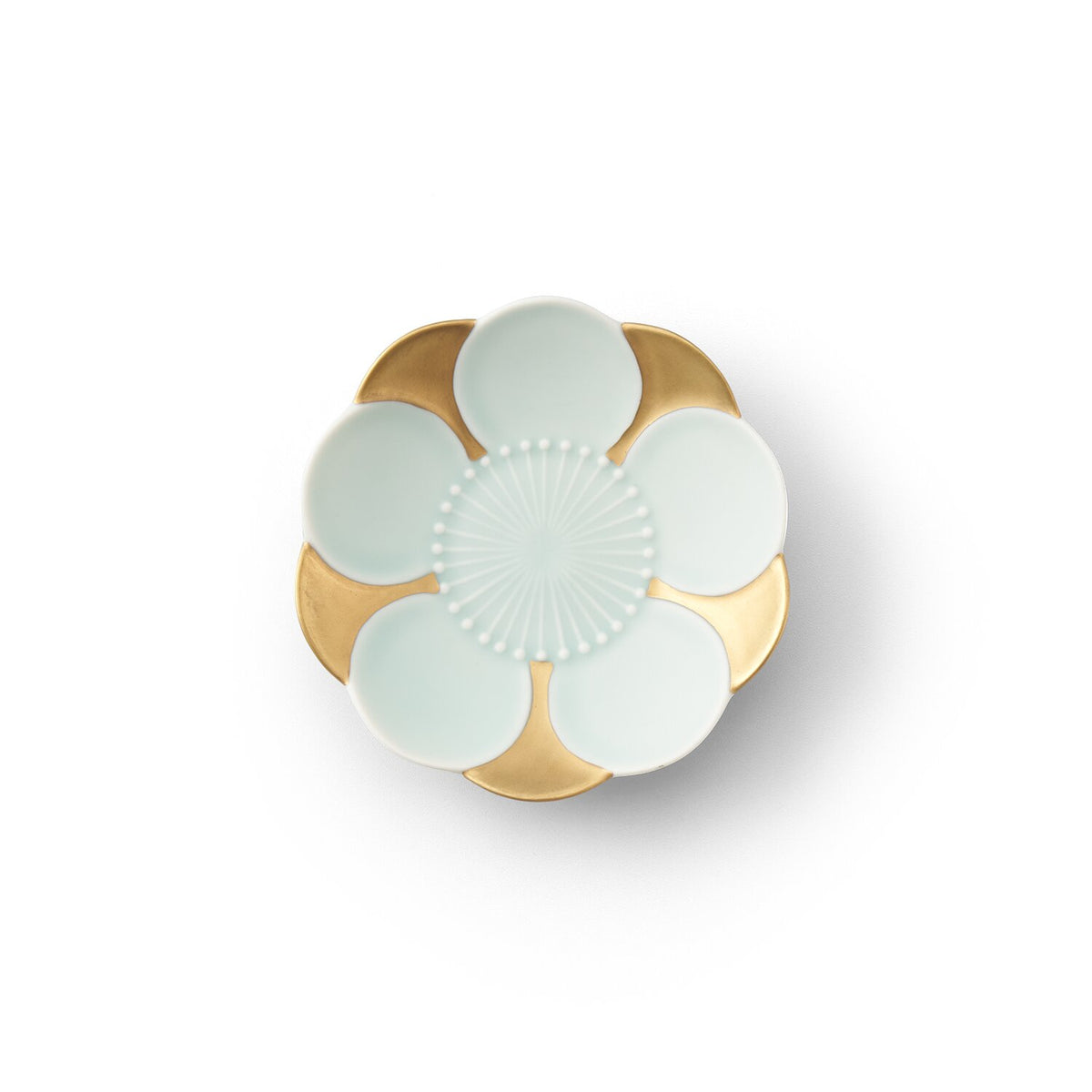 モイスト青磁 金彩 梅形皿 | 畑萬陶苑 ONLINE SHOP