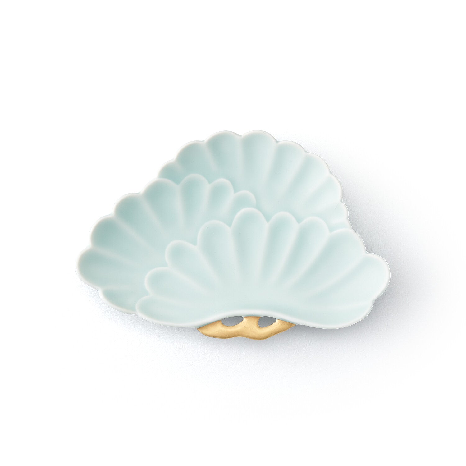 畑萬陶苑 モイスト青磁 菊割皿 15cm / 19cm | 有田焼 山忠