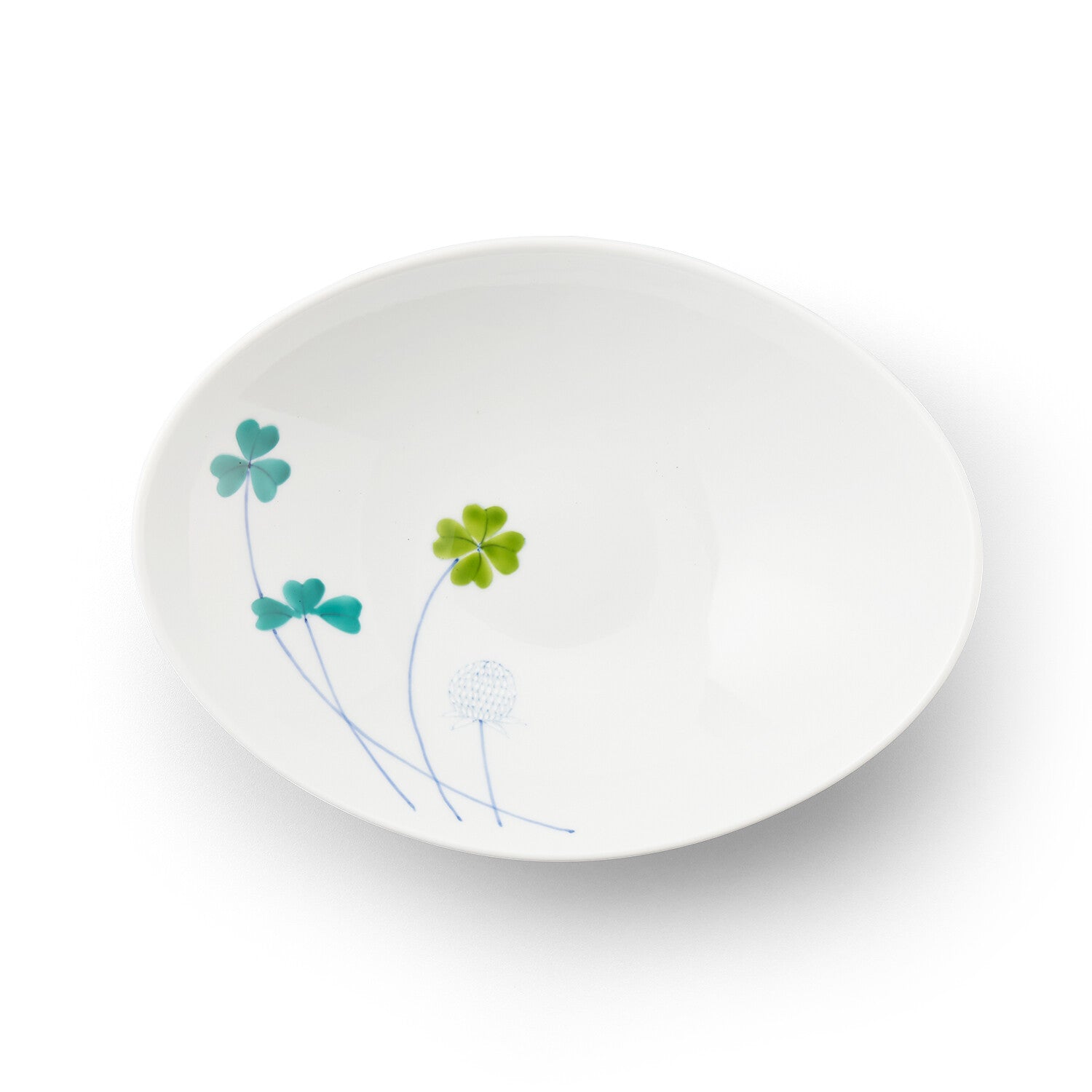 伊万里焼 畑萬陶苑：クローバー 9寸洋皿☆ 伊万里焼 畑萬陶苑：クローバー 9寸洋皿☆ キッチン・食器