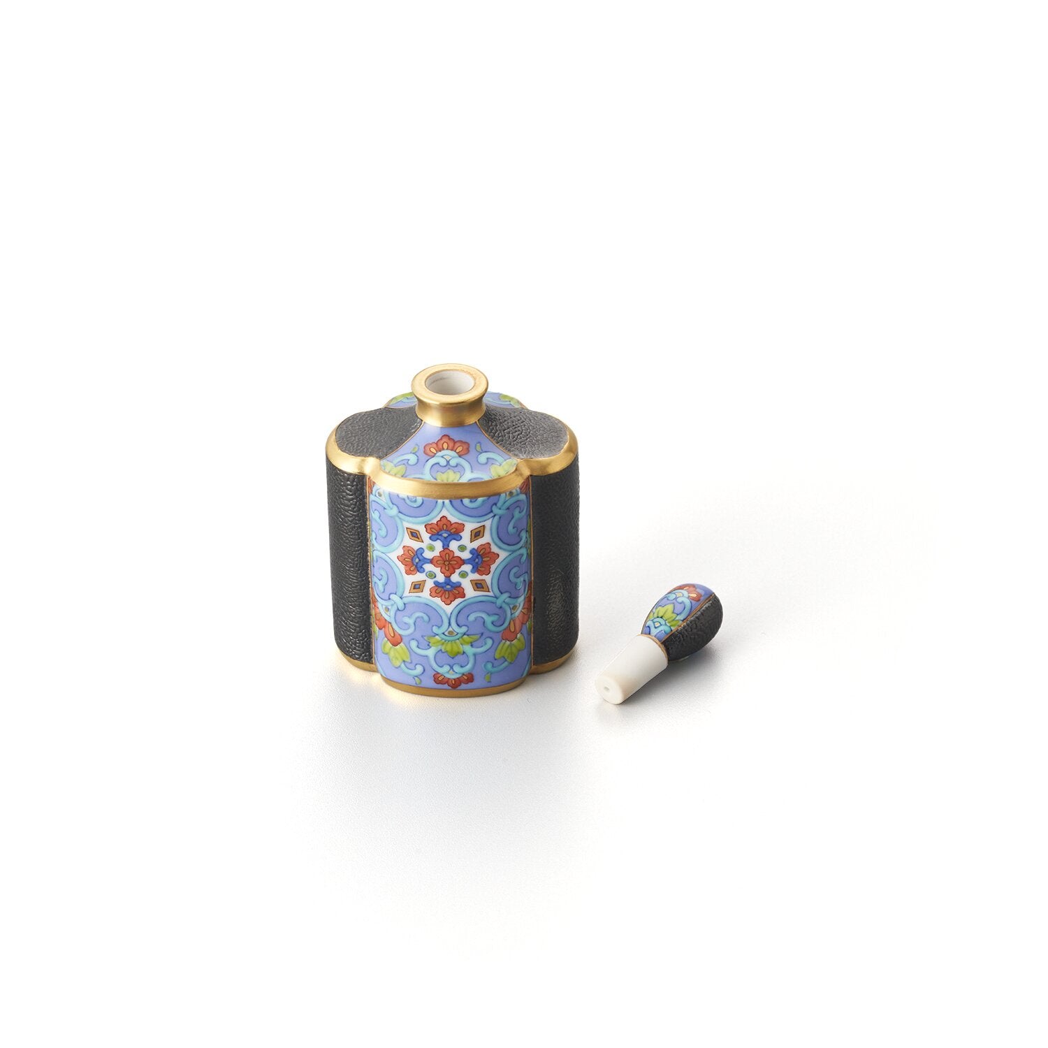 キュイール 瑠璃焼締万華鏡文 木瓜香水瓶 | 畑萬陶苑 ONLINE SHOP